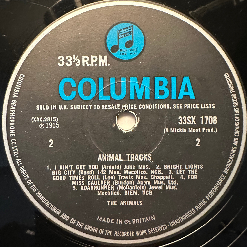 The Animals - Animal Tracks (Англия 1965г.)