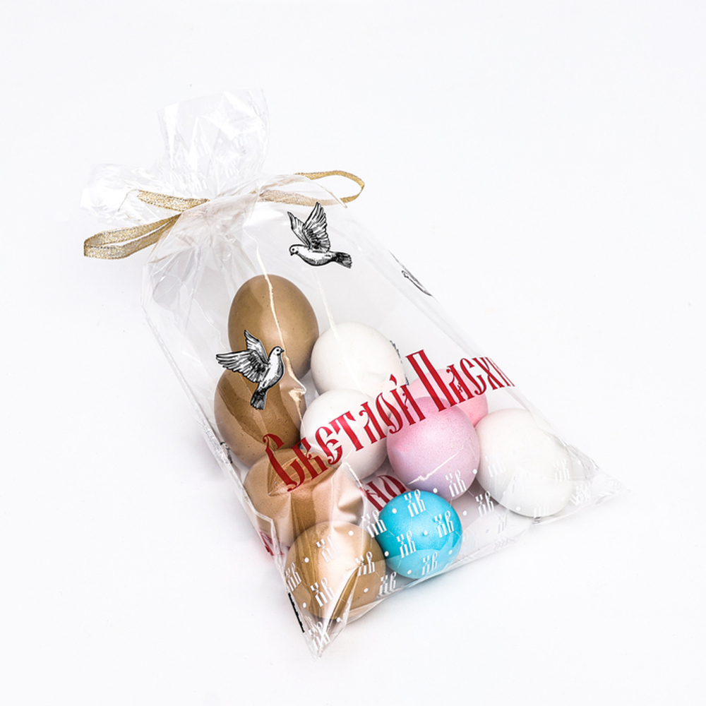 Пакет пасхальный Голуби 20*35 см, 25 мкм