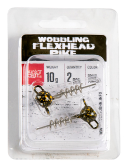 Груз-головки спираль LJ 3D BBS Series Wobbling Flexhead Pike 10г, цвет 003, 2шт.