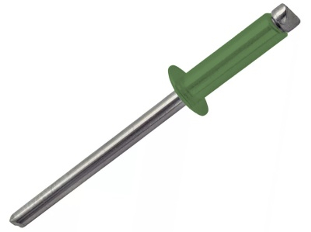 Заклепка алюм/сталь 4х10 RAL 6002 лиственно зел (1000шт/уп)   Х