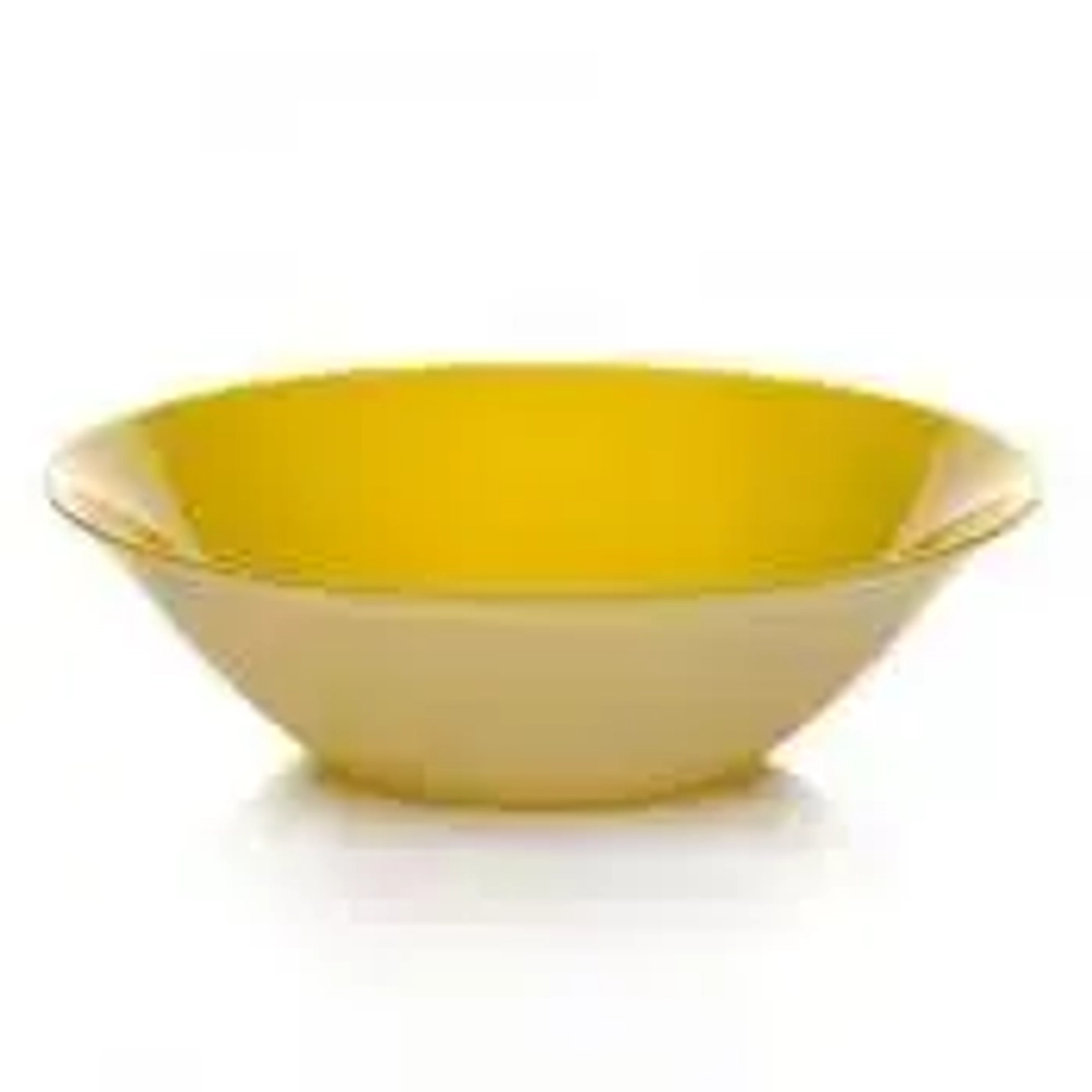 Салатник стеклянный 23см «Бали» желтый 10415SLBD57