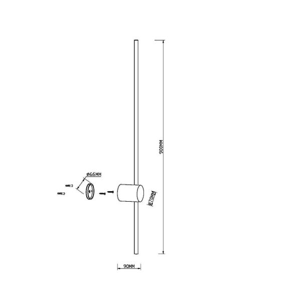 Настенный светодиодный светильник Maytoni Light Stick MOD237WL-L11BS3K