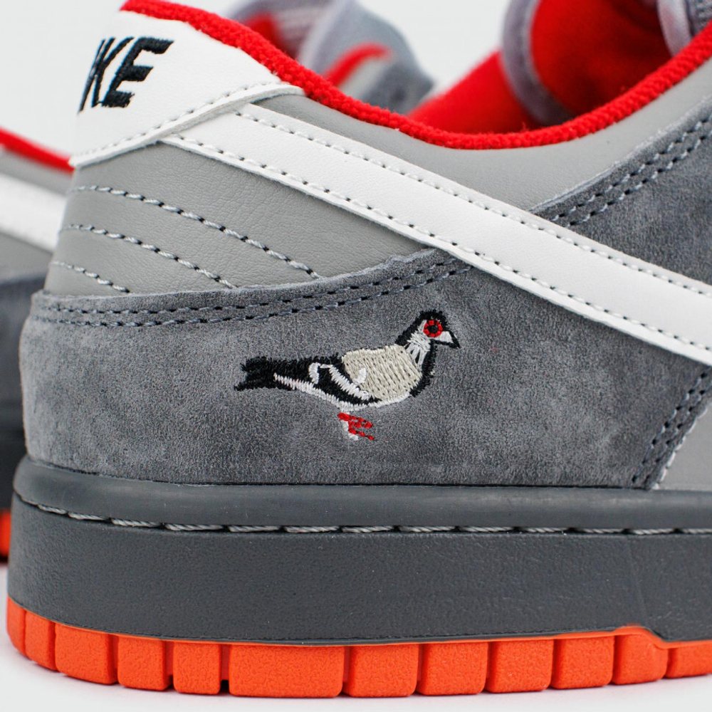 кроссовки Nike Dunk Low Grey / White / Red Ftwr.