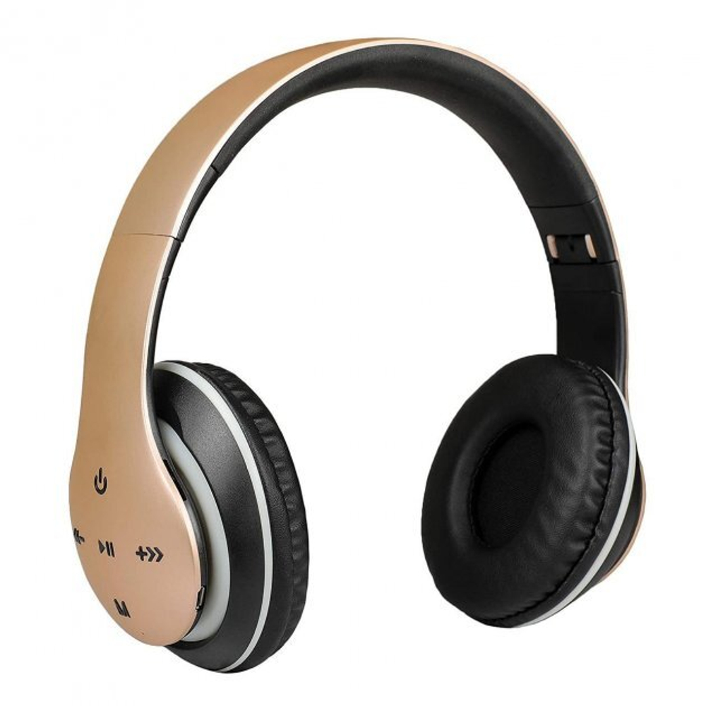 Наушники Bluetooth 5.0 Pangpai P351 LED Gold