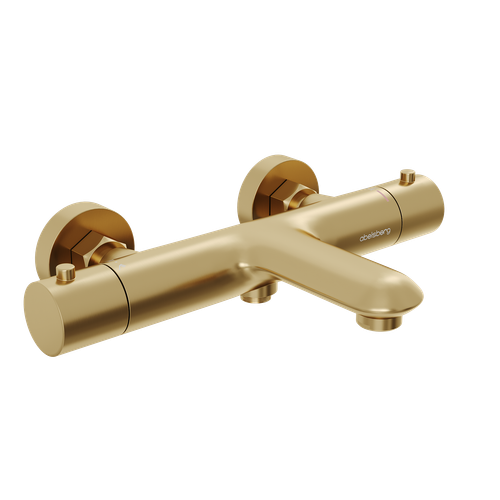 Смеситель для ванны и душа Abelsberg Perfecta INF61101BG с термостатом, королевское золото