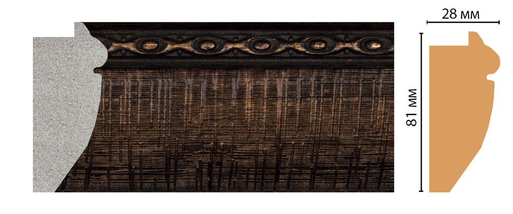 Багет Decomaster FM8-2 81*28*2850мм