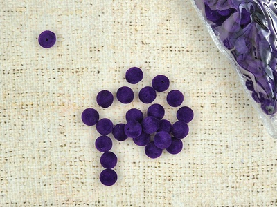 Бархатные бусины Ø 10 мм, 450 гр