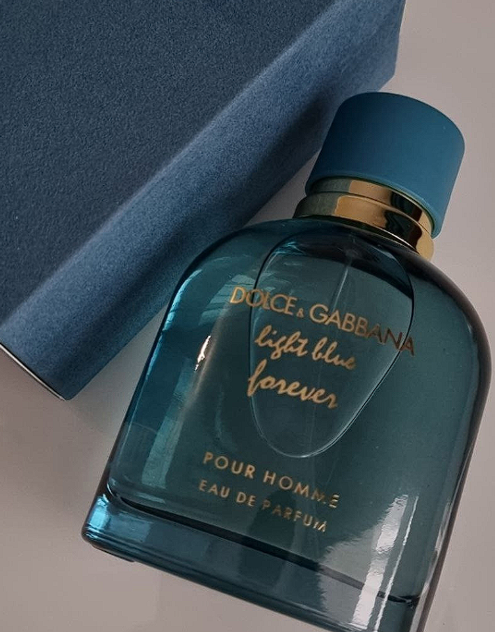 Dolce&Gabbana Light Blue Forever Pour Homme (Коробка парфюма без слюды, парфюм новый, распаковка для фото)