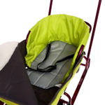 Санки детские «Тимка 6 универсал» с набором аксессуаров амарантовый лак (арт. Т6УН/А)