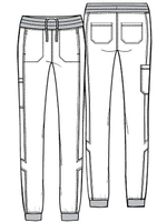 Брюки медицинские женские Cherokee CKK071 с эластичным поясом, голубой, 48