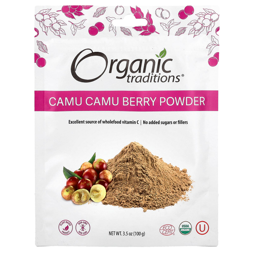 Organic Traditions, Ягоды каму-каму, 100 г (3,5 унции)