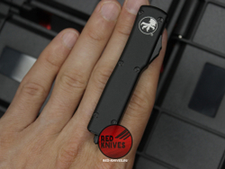 Нож Microtech UTX-70 A+++ BLACK D/E - черная рукоять, черный клинок