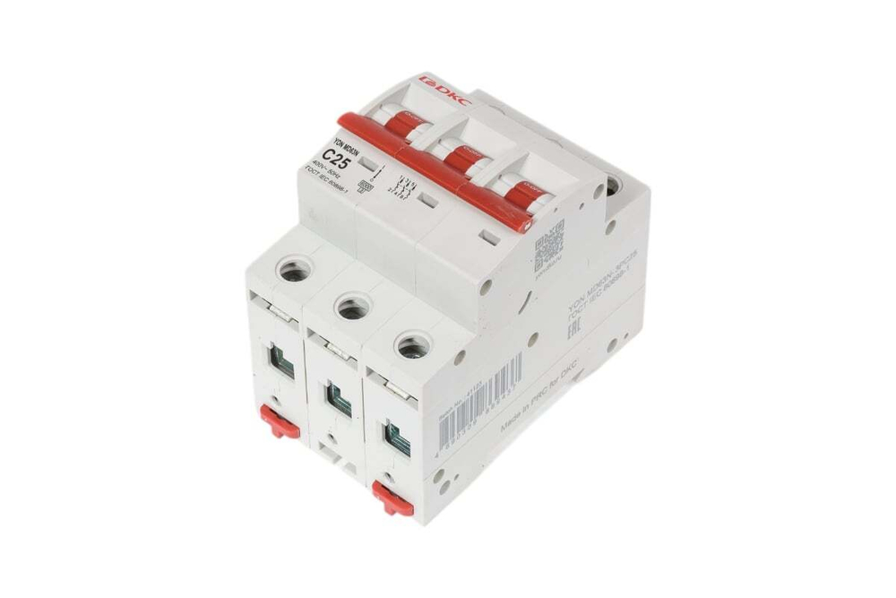 Автоматический выключатель модульный YON MD63N 3P 25A C 6kA DKC