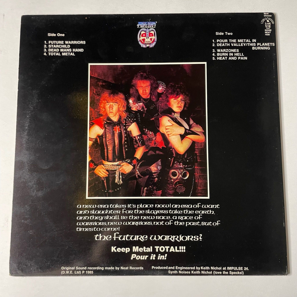 Винтажная виниловая пластинка LP Atomkraft Future Warriors (UK 1985)