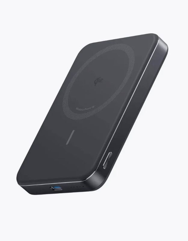 Внешний аккумулятор Anker MagGo Power Bank 5000 mAh A1664 черный