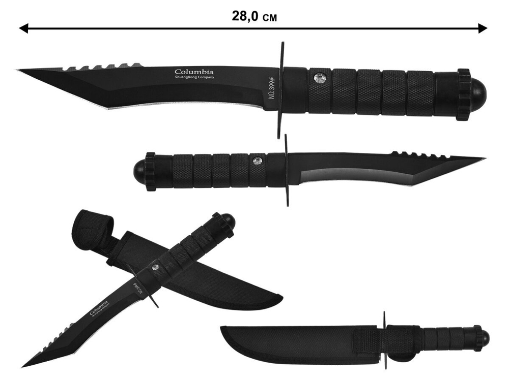 Военный нож Columbia No 399 с широкой гардой