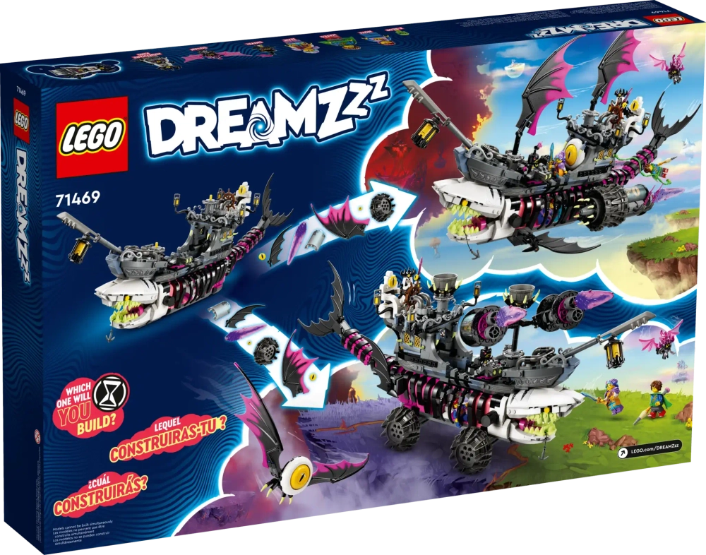 Конструктор LEGO DREAMZzz 71469 Кошмарный корабль-акула
