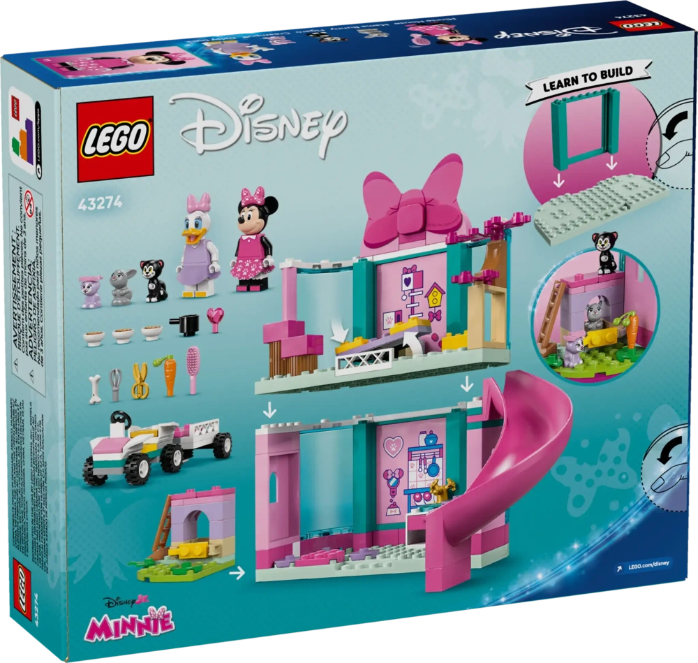 Конструктор LEGO Disney 43274 Отель для домашних животных Минни