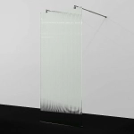 Душевое ограждение WasserKRAFT Vechte 60W39GR-FL 90 фиксатор графит/стекло рифленое