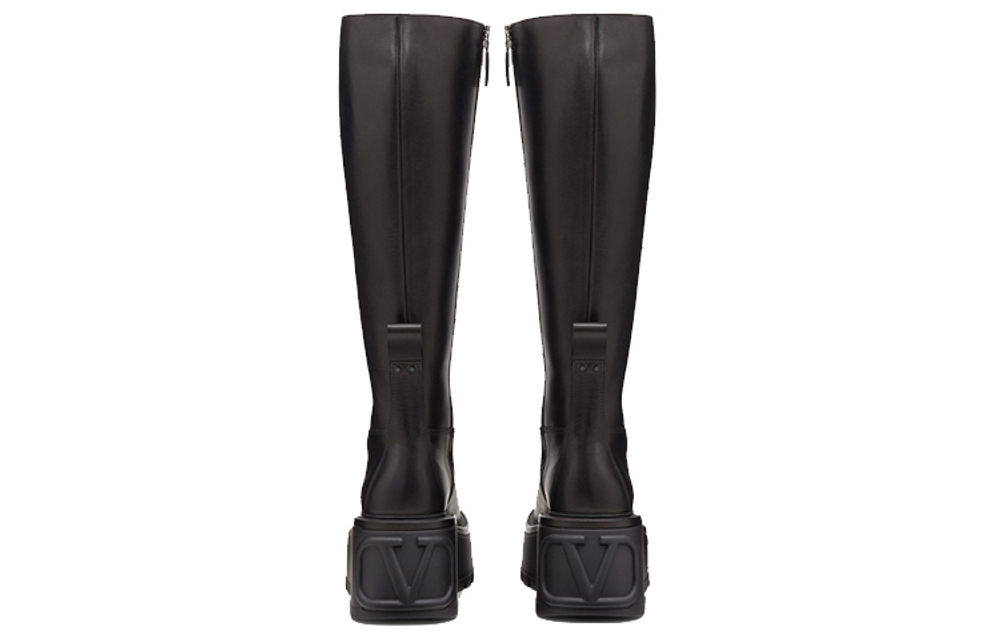 Valentino Uniqueform 85MM Boot Black Women"s