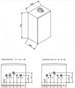 Котел газовый настенный конденсационный Baxi LUNA Duo-tec E 1.28