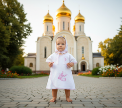 Крестильная рубашка для девочки Мечта