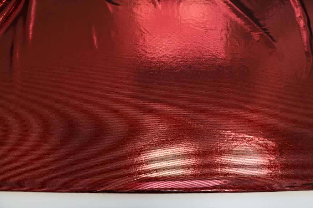 Трикотаж голография красный