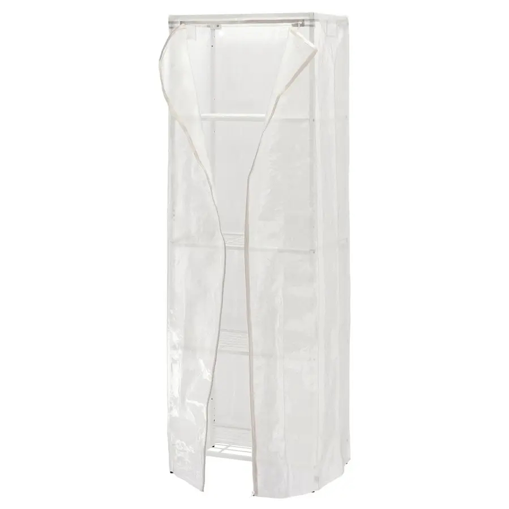 Стеллаж с чехлом - IKEA JOSTEIN, 81х40х90 см, белый, ЮСТЕЙН ИКЕА