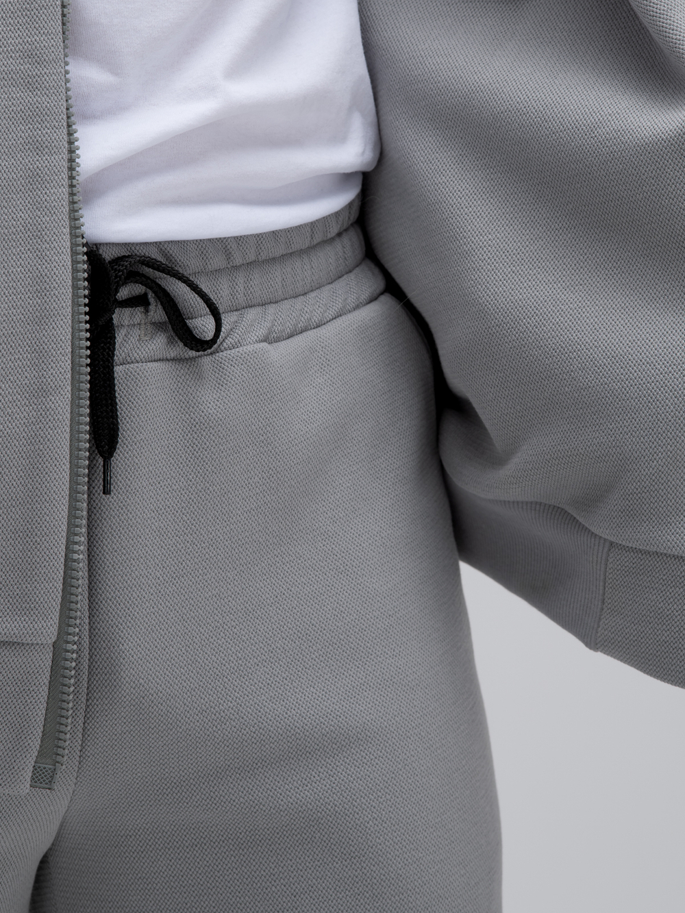 Костюм мужской спортивный на молнии (с начесом). Грей