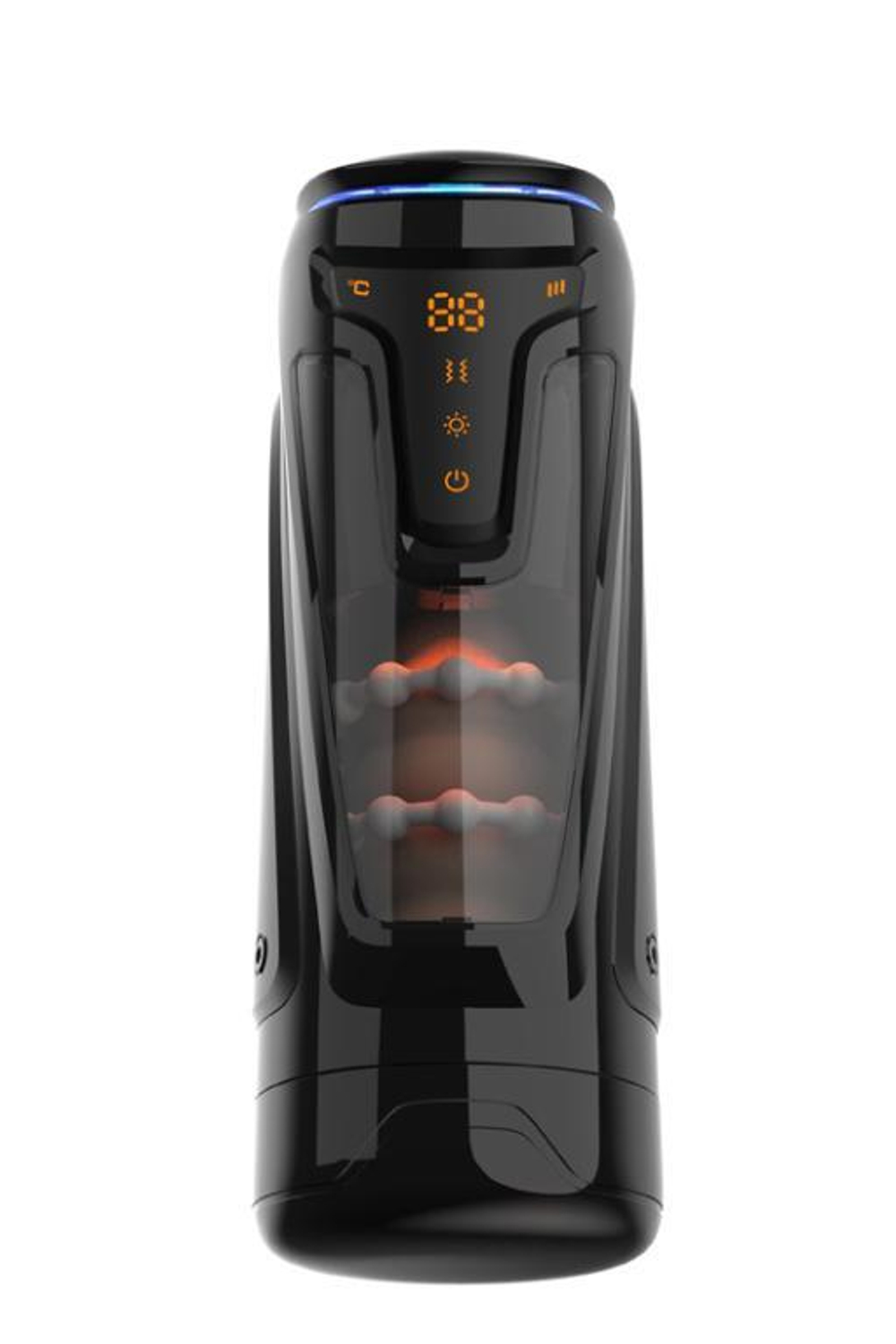 Инновационный мастурбатор Amovibe Warrior с пенетрацией и массажем бусинами