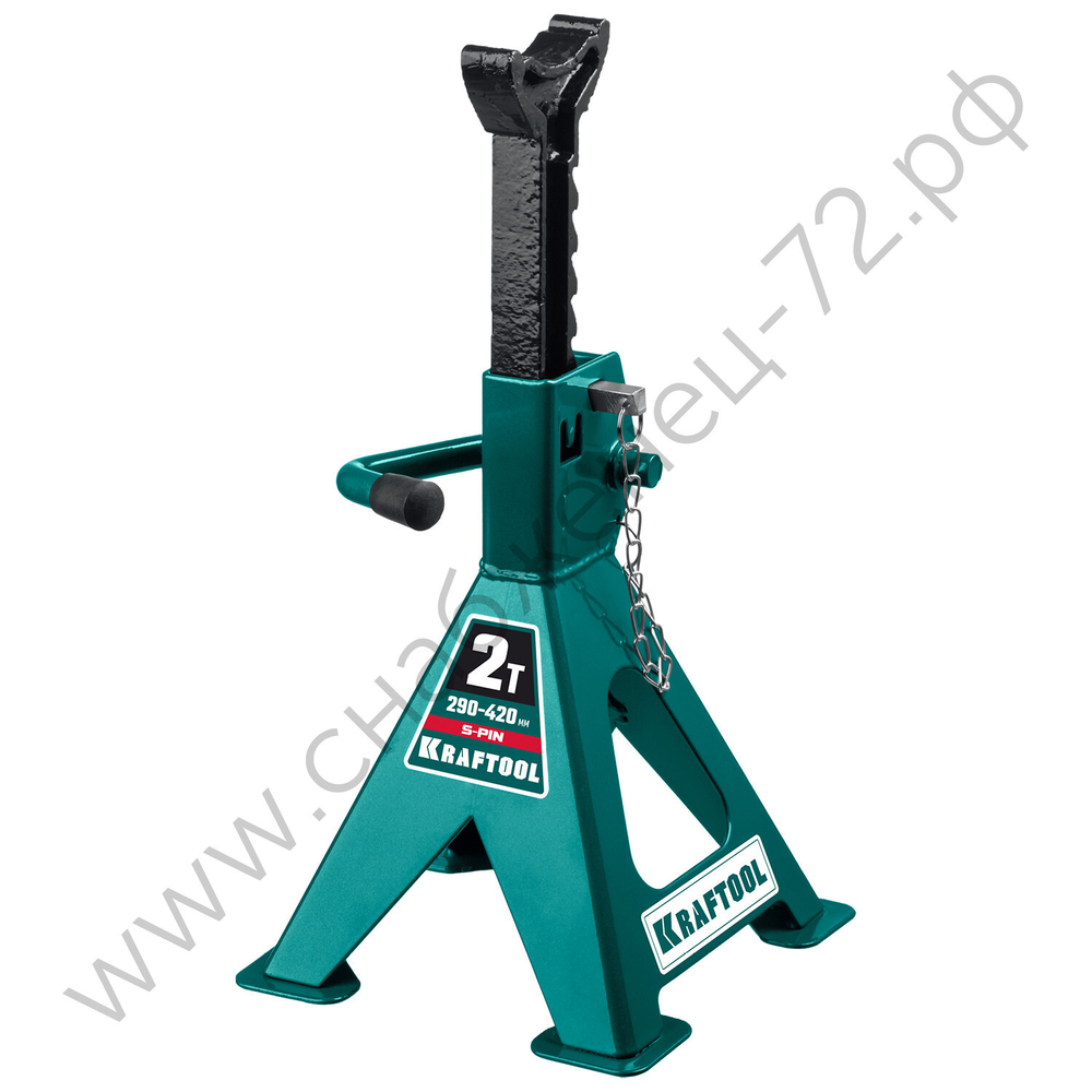 KRAFTOOL S-PIN, 2 т, 290 - 420 мм, усиленная страховочная подставка со штифтом (43465-2)