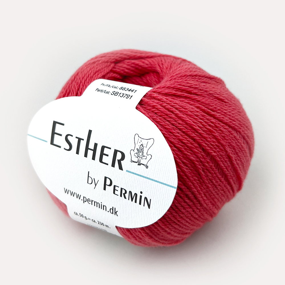 Пряжа для вязания PERMIN Esther 883441, 55% шерсть, 45% хлопок, 50 г, 230 м PERMIN (ДАНИЯ)