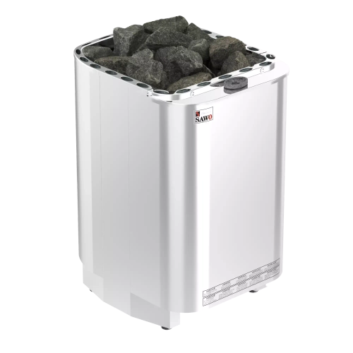 Электрическая печь SAWO SAVONIA COMBI SAVC-105N-Z (10,5 кВт, с парогенератором, внутри оцинковка, снаружи нержавейка), выносной пульт (пульт и блок мощности докупаются отдельно)