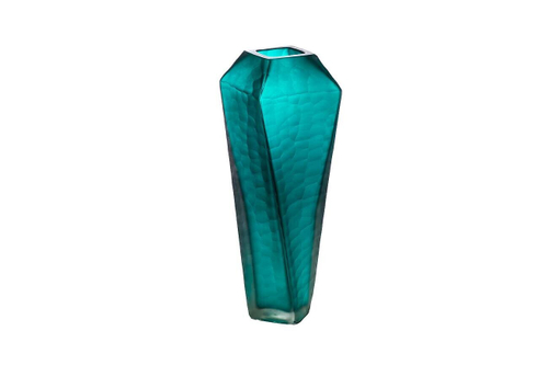 Ваза Garda Decor стеклянная зеленая