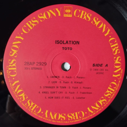 Винтажная виниловая пластинка LP Toto Isolation (Japan 1984) (Obi)