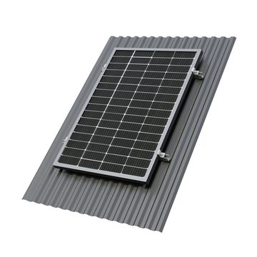 Крепёж одной солнечной батареи 100-200 Вт на наклонную крышу. 70 мм, фото №723152452