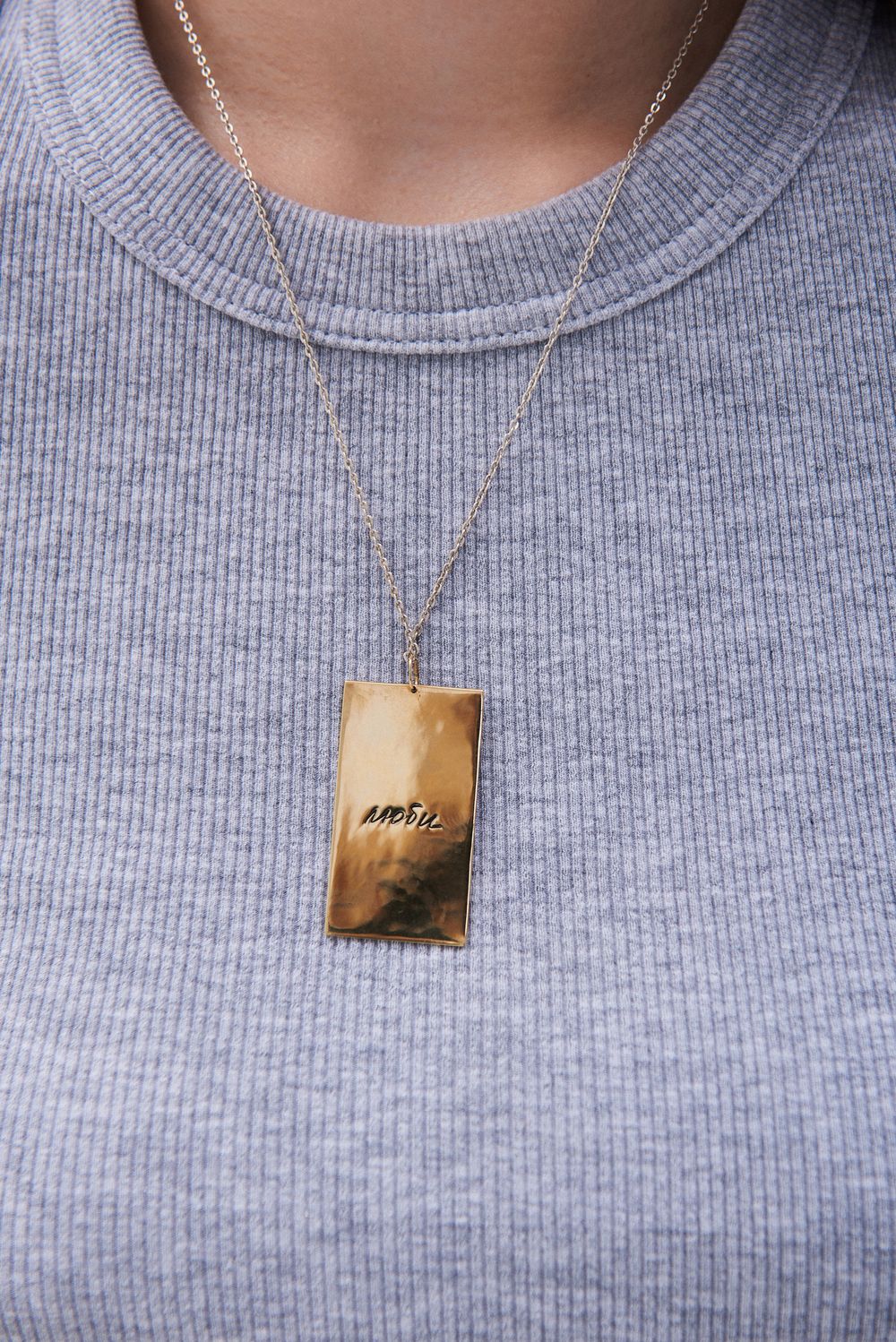 Подвеска карта таро Влюбленные большая позолота La Lune