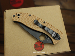 Нож Spyderco Tenacious LTW - песок рук., черный клинок RK-498