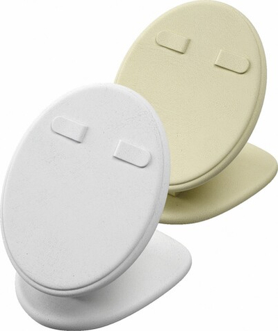 Подставка для серег/овальная наклонная/2 язычка/ножка/накладка/основание/ф.№6 (резинка)