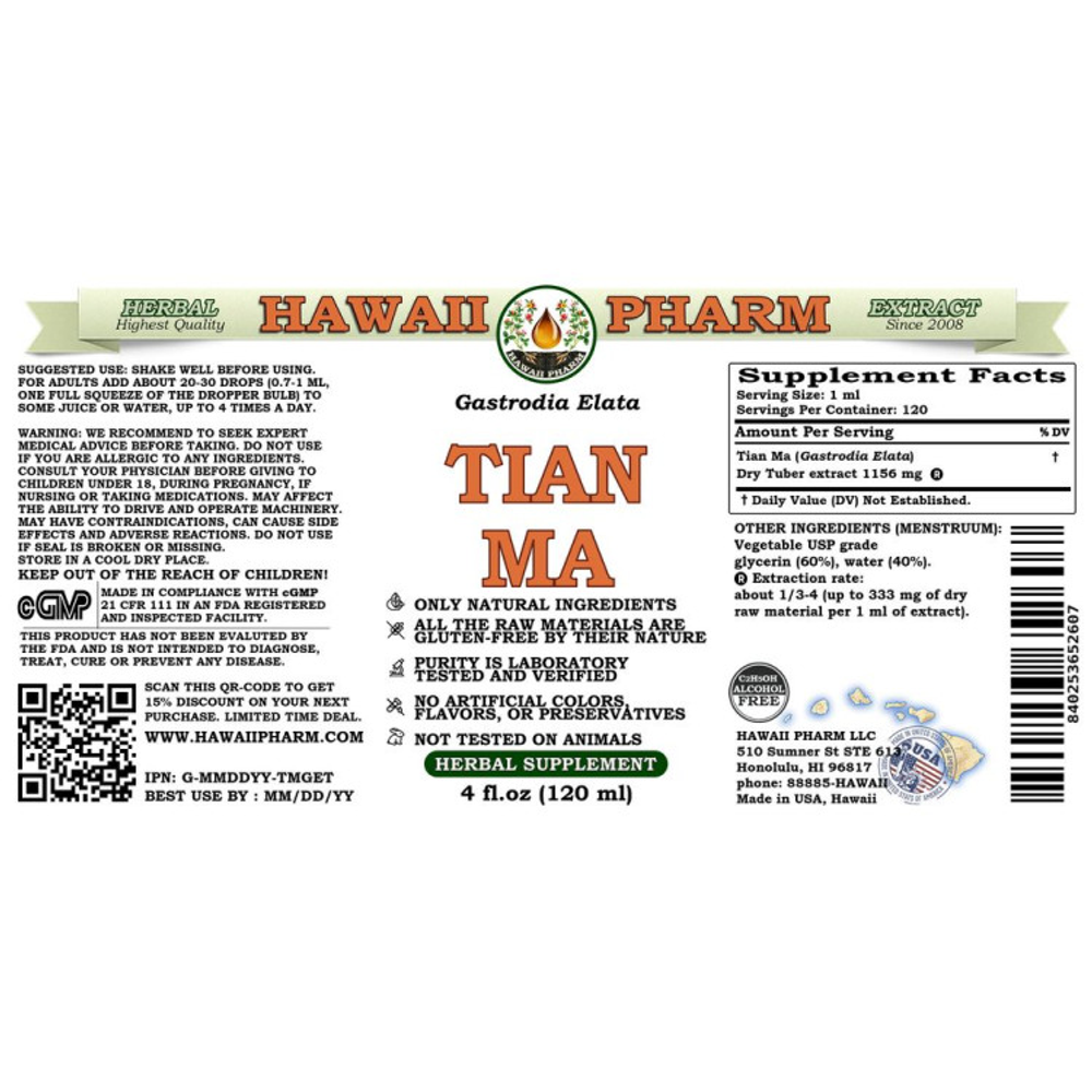 Hawaii Pharm - Tian Ma 120 ml