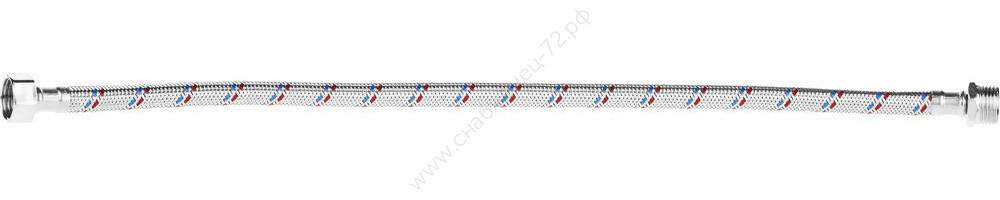 STAYER 1/2″, 0.5 м, гайка-штуцер, Гибкая подводка для воды (51015-G/S-050)