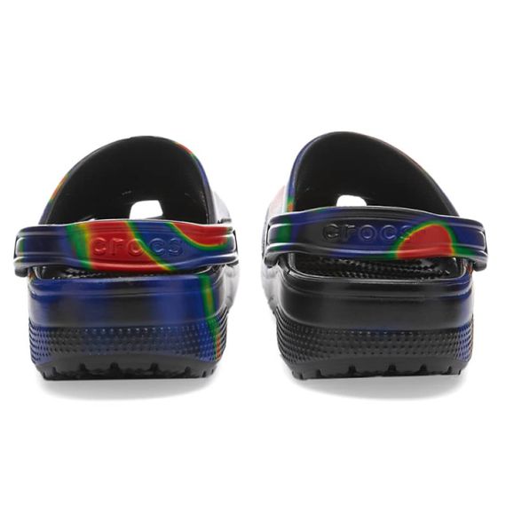 Crocs Classic Solarized 'Black Orange Blue'