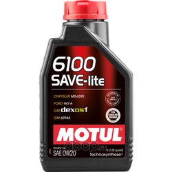 MOTUL 6100 SAVE-LITE 0W20 (1л) Technosynthese моторное масло