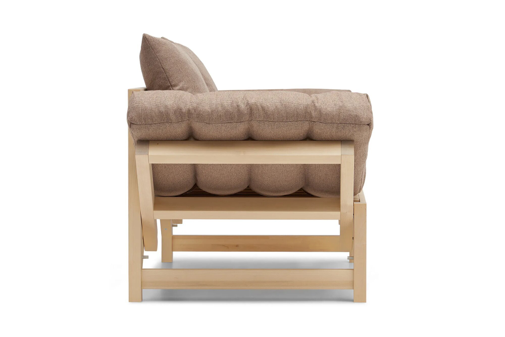 Диван кушетка Элиза, рогожка, светло-коричневый