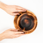 Набор деревянных тарелок из дерева сибирский кедр - 2 шт. TN74