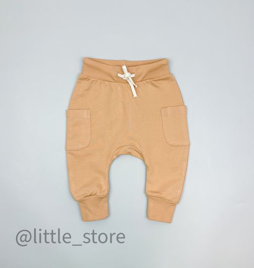 Штаны из футера "Мир животных" итальянский песок