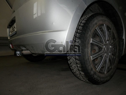 Фаркоп оцинкованный Galia S078A для Suzuki Swift хетчбек 3/5 дверей 2005-2009, кроме 4WD / Opel Agila B 2008-(паспорт и сертификат в комплекте)(без электрики)