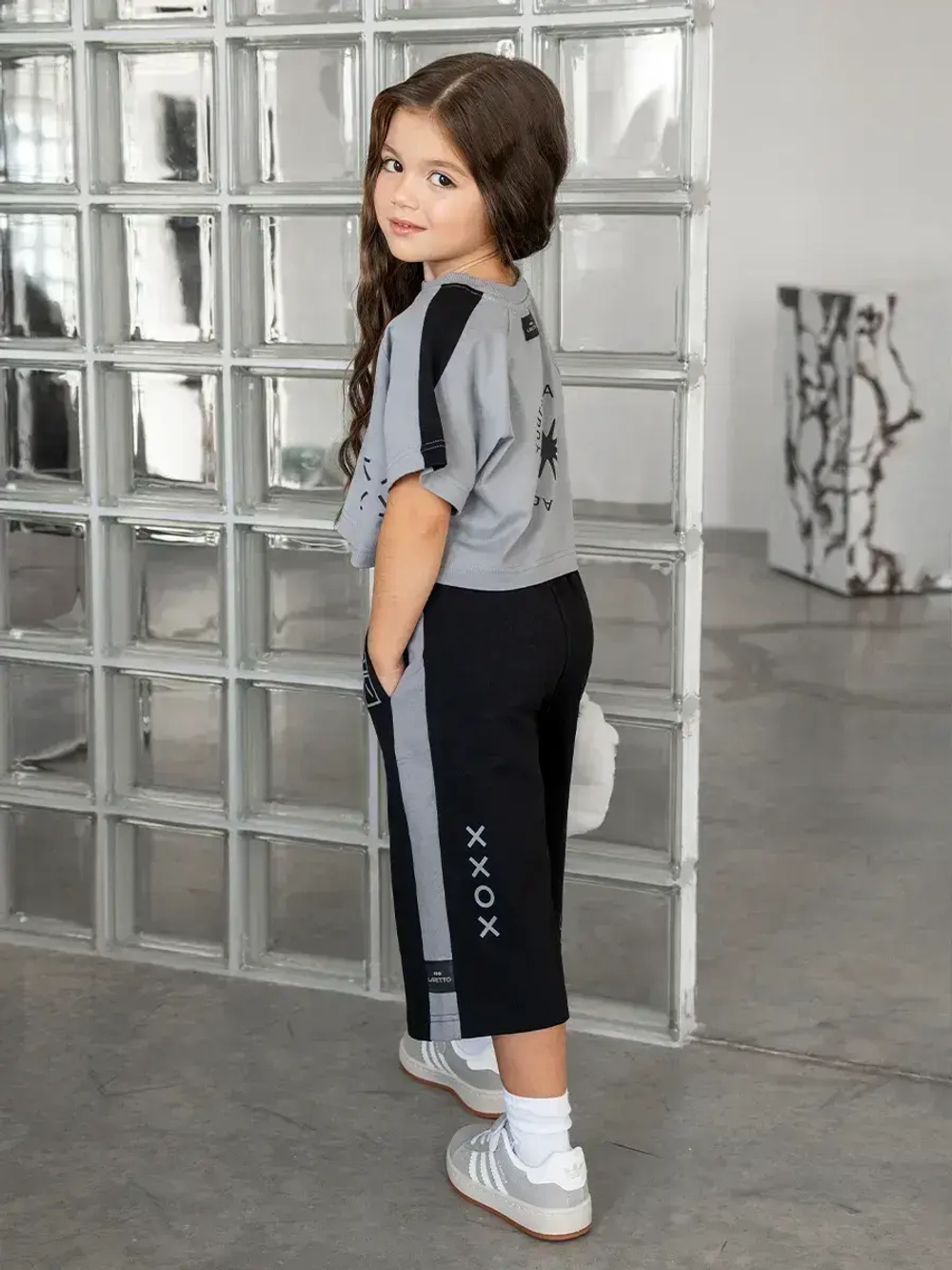 Костюм для девочки в садик, футболка и штаны