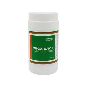 Средство для дезинфекции Mega Pharma хлор в таблетках 300 шт/бан