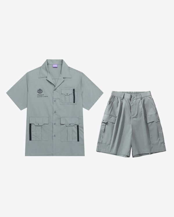 Комплект Рубашка + Шорты YMKASHIX Safari HTF Зеленый - фото 1